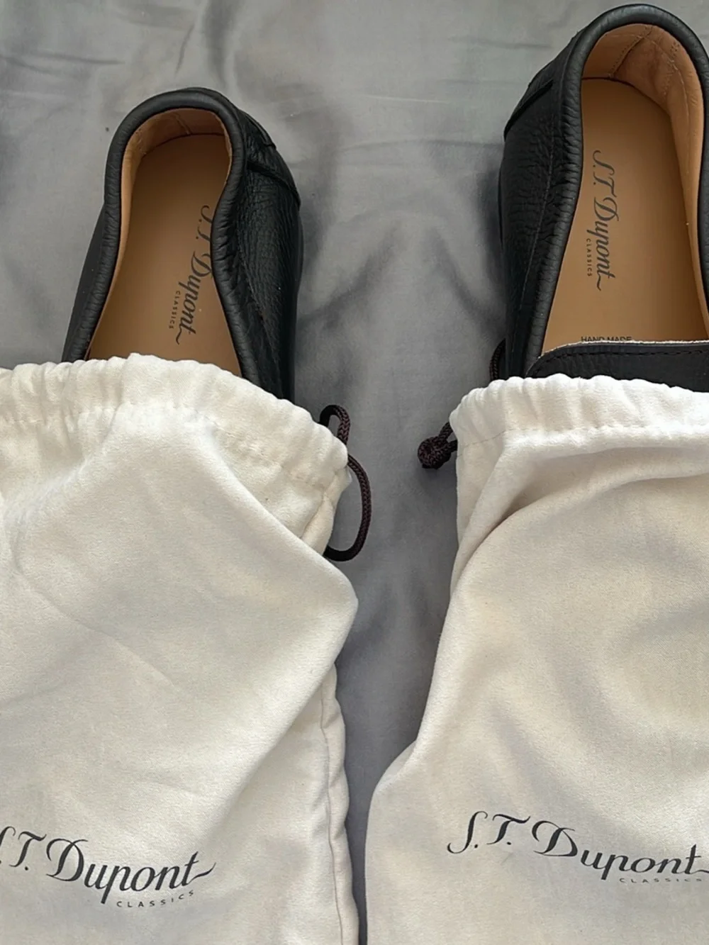 Men's Black Leather Penny Loafers by J.M. Weston